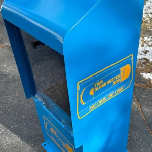 Large Metal Free Blockbuster Box w/ Rewound Tape Logo